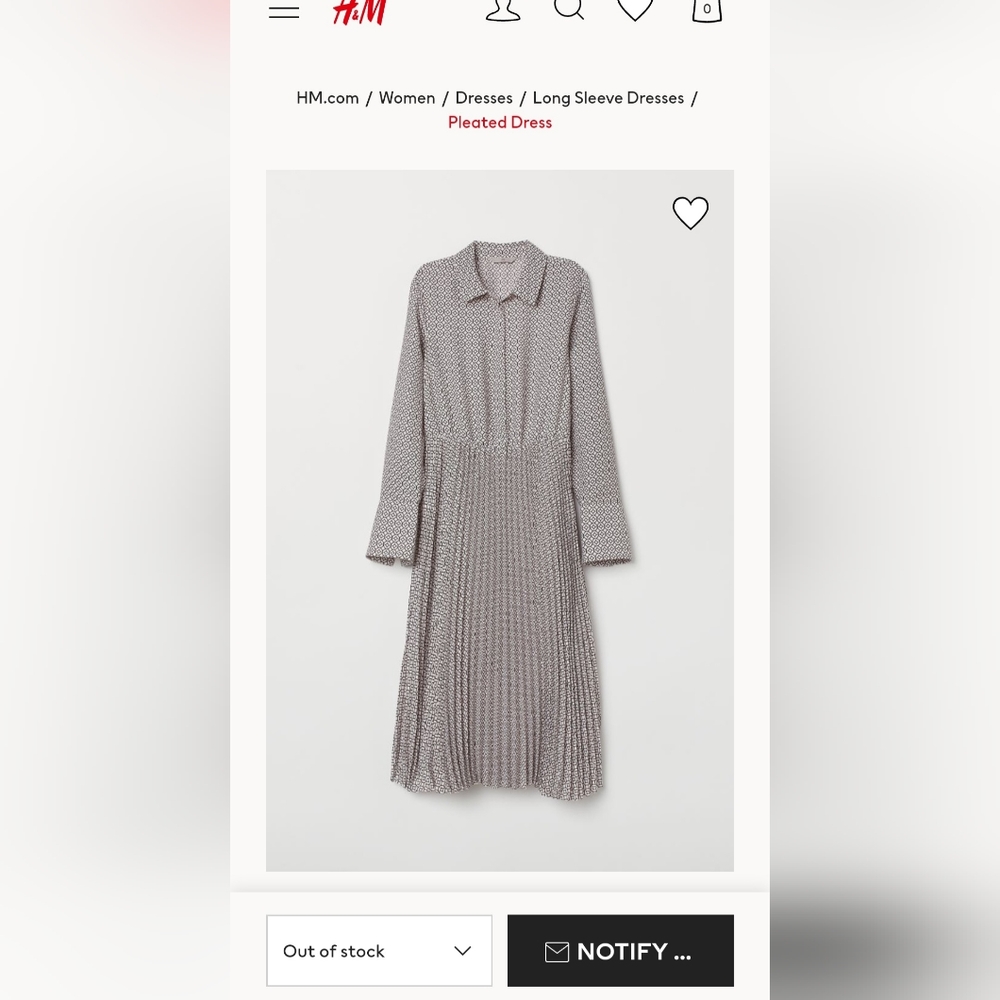 NWT H&M Pleated Dress, 8